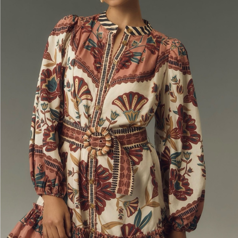 Farm Rio Riad Belted Mini Dress - NWT